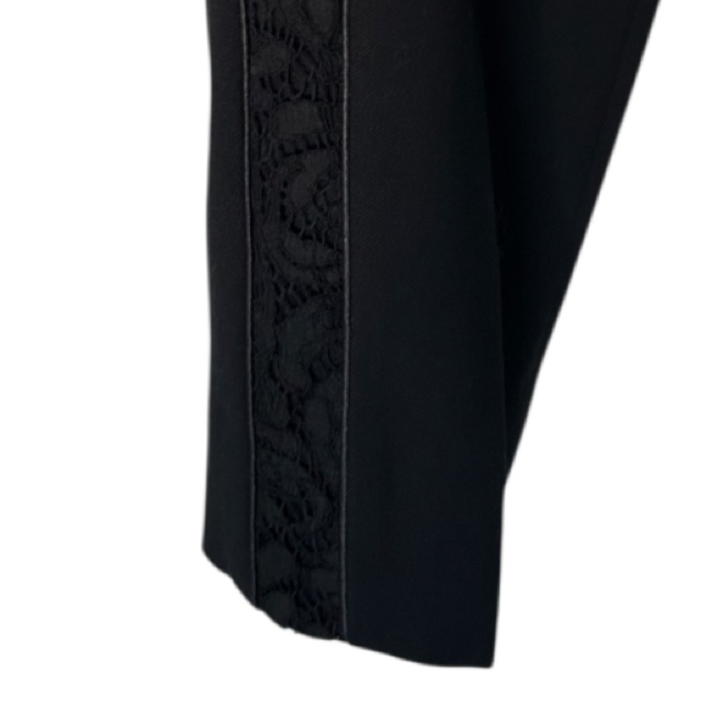 Piazza Sempione Tuxedo Audrey Pants Black Ponte Knit Excellent Made in Italy 40 - Picture 6 of 10